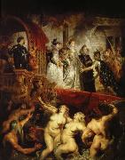Peter Paul Rubens maria av medicis ankomst till hamnen i marseilles efter gifrermalet med henrik iv av frankrike Germany oil painting artist